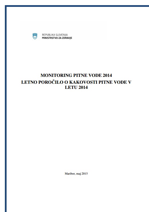 Letno poročilo o pitni vodi v Sloveniji 2014