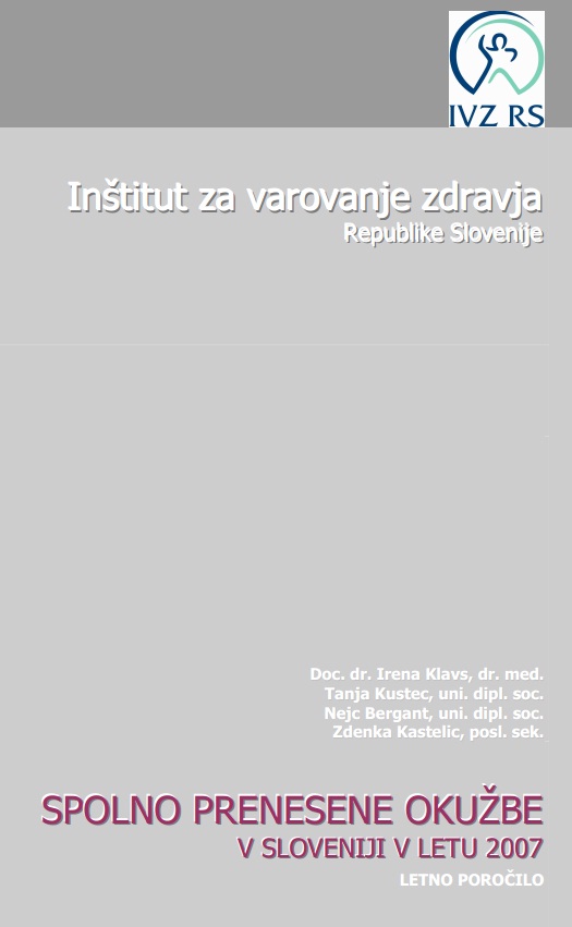 Letno poročilo o spolno prenosljivih okužbah za leto 2007