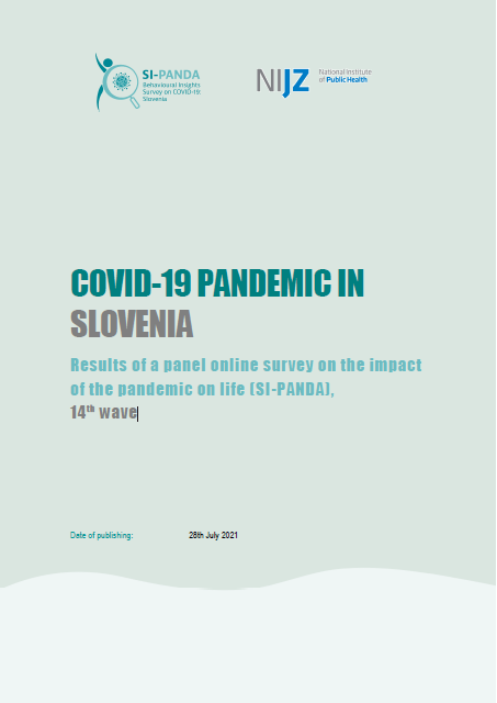 COVID-19 PANDEMIC IN SLOVENIA – Results of a panel online survey on the impact of the pandemic on life (SI-PANDA), 14th wave