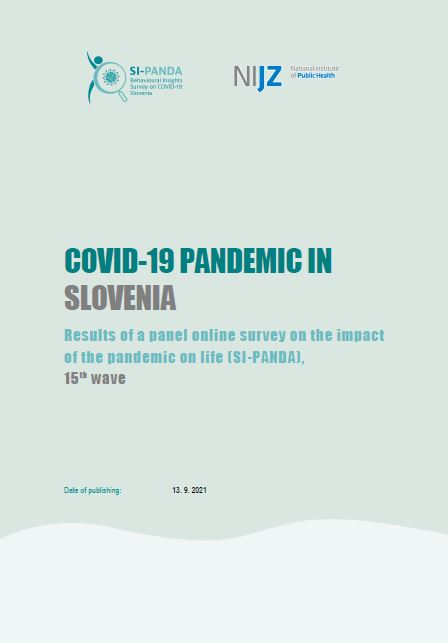 COVID-19 PANDEMIC IN SLOVENIA – Results of a panel online survey on the impact of the pandemic on life (SI-PANDA), 15th wave