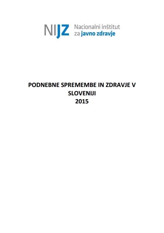 Podnebne spremembe in zdravje v Sloveniji 2015