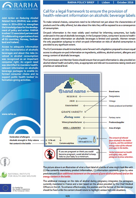 RARHA- labeling policy brief