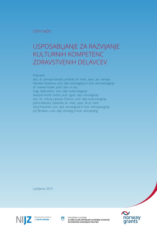 Učni načrt: Usposabljanje za razvijanje kulturnih kompetenc zdravstvenih delavcev