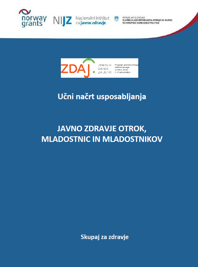 Učni načrt Javno zdravje otrok, mladostnic in mladostnikov